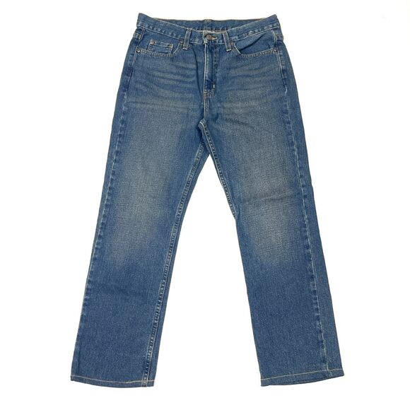 Faded Glory Washed Blue Denim Jeans Pants Mens size 31x28 Levis True B32 - Picture 1 of 7